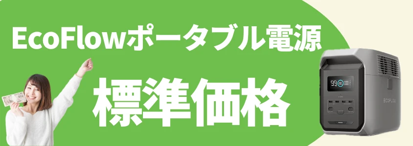 EcoFlowポータブル電源 標準価格