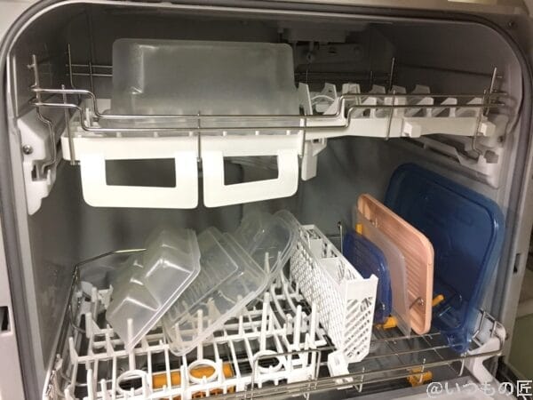 食器洗い乾燥機での実験前の配列