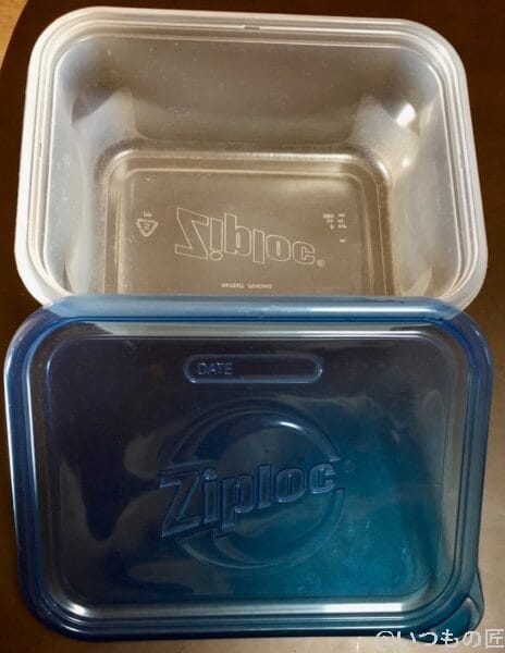 食器洗い乾燥機の実験後のタッパー3