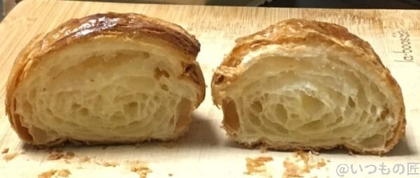 バルミューダで食パンを焼いてみた メゾンカイザー クロワッサン 水無しの場合