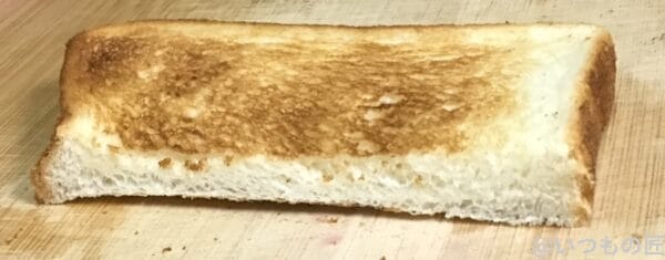 バルミューダで食パンを焼いてみた パスコ 超熟 水無しの場合