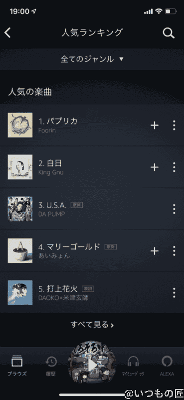 Amazon Music Unlimited: 人気ランキング