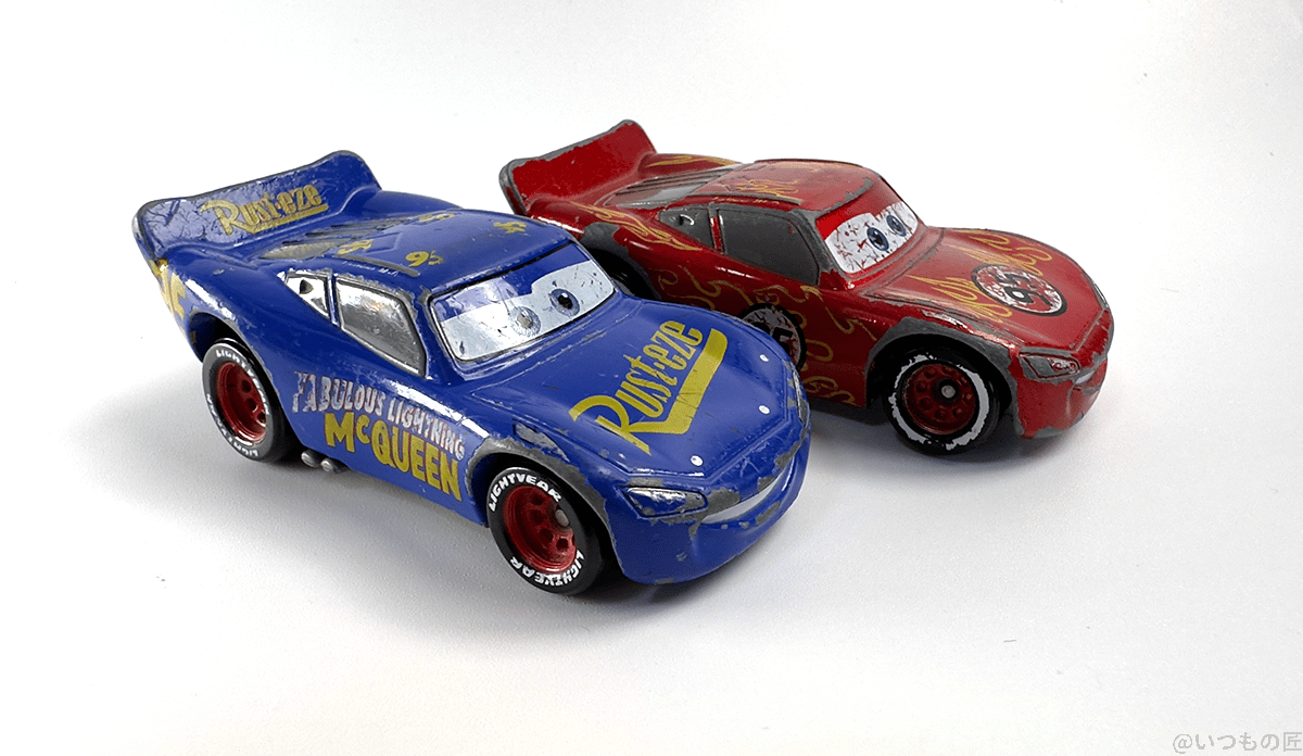 iPhone14での室内撮影した息子のトミカ