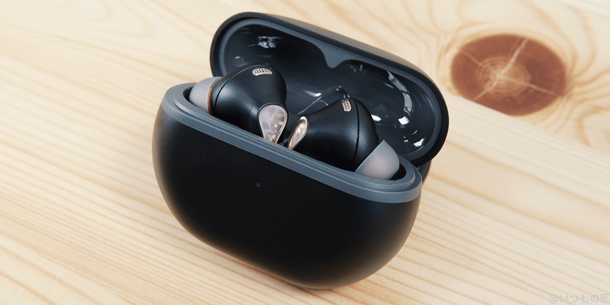 Soundpeats Capsule3 Pro ケース内側だけツルッとしたプラスチック感