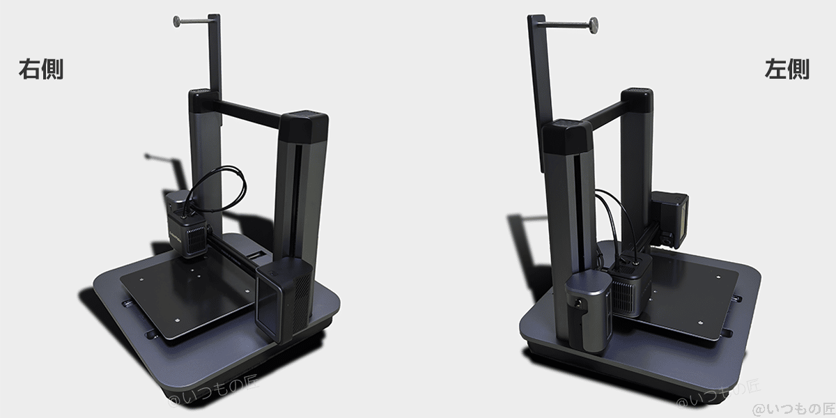 AnkerMake M5の右側と左側