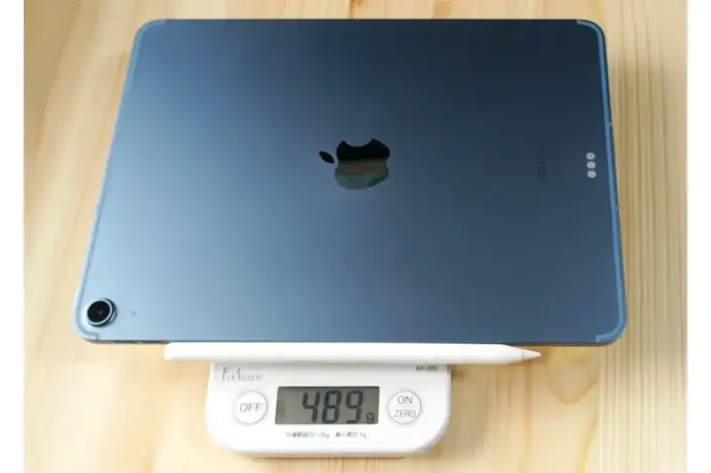 iPad Air5+Apple Pncil2の重さは48.9g。