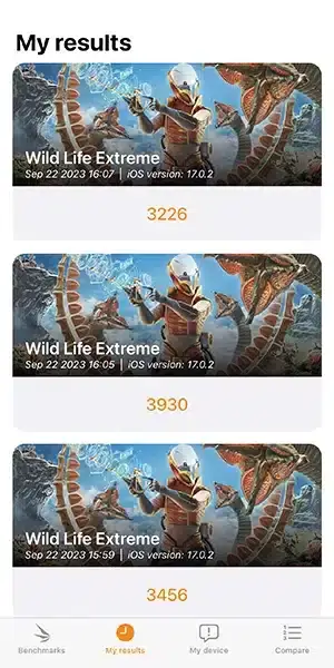 iPhone15 Pro Max 実行結果