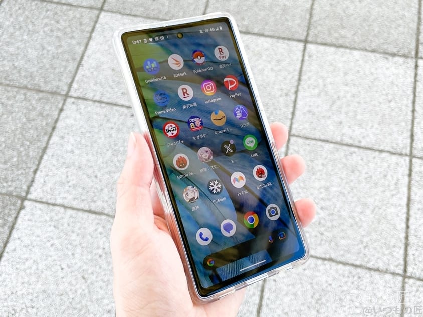 画面の明るさ(晴天時の日陰)