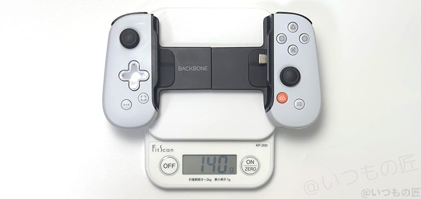 BackBone One レビュー iPhone15 原神 重さは140g