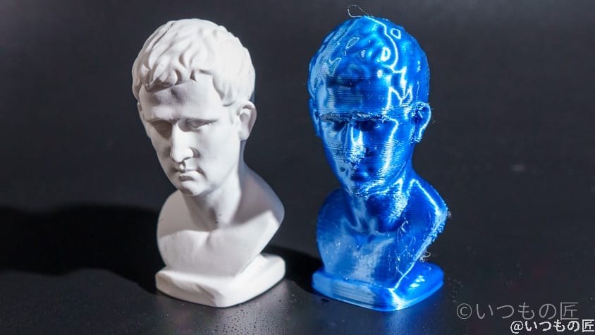 彫刻サンプルの物理コピー結果