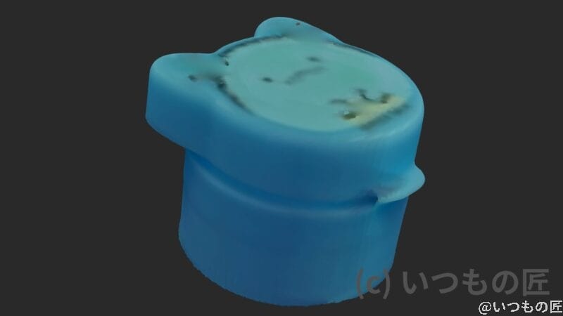 REVOPOINT MINI 2 スキャン結果、ペットボトルのふた