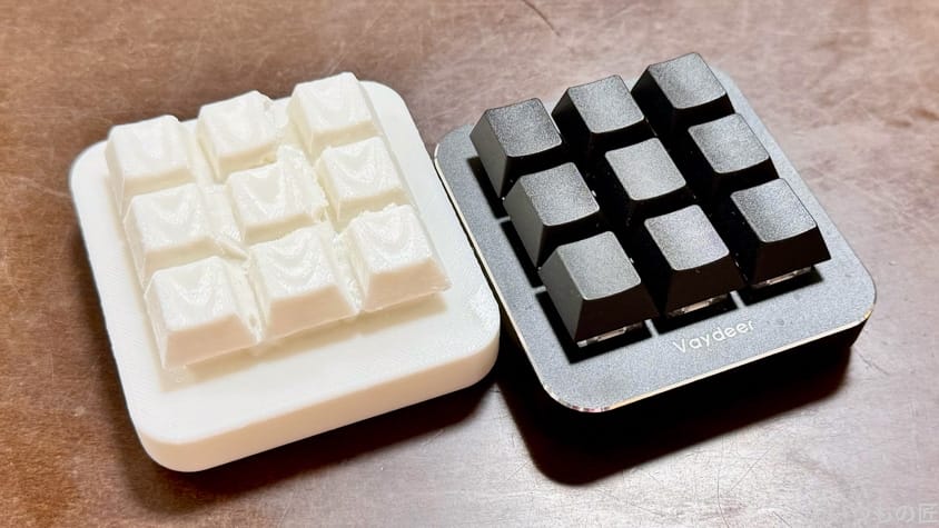 9キー キーボードの物理コピー結果