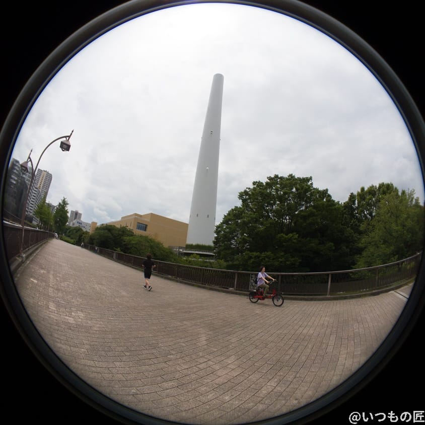 Insta360 GO 3 レビュー
魚眼レンズ風撮影2