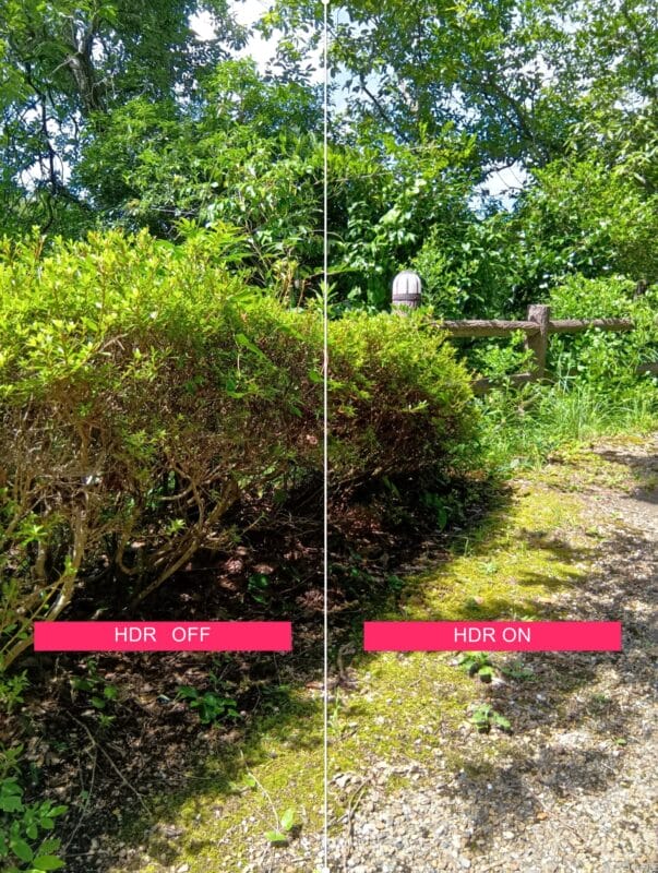 AQUOS wish4 カメラ
AQUOS wish4 HDR機能の比較写真