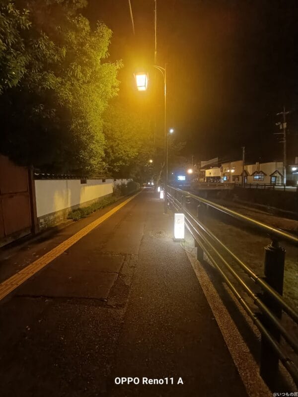 OPPO Reno11 A カメラ
OPPO Reno11 Aで夜間撮影した写真