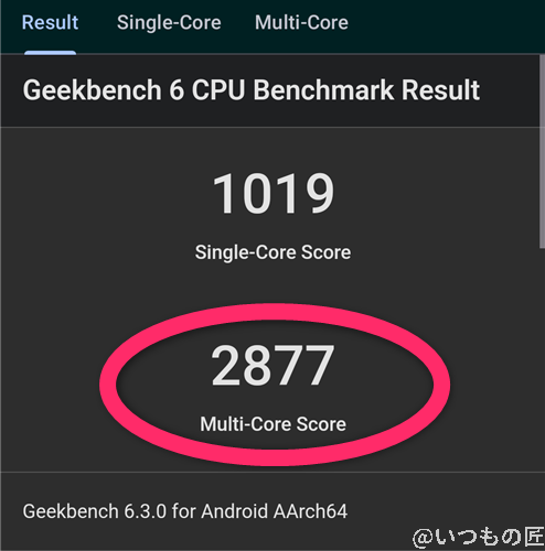 AQUOS sense9 ベンチマーク Antutu Geekbench 6 CPUBenchmark 計測結果