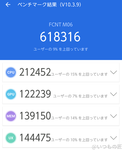 arrows We2 Plus ベンチマーク Antutu AnTuTu Benchmark V10 計測結果