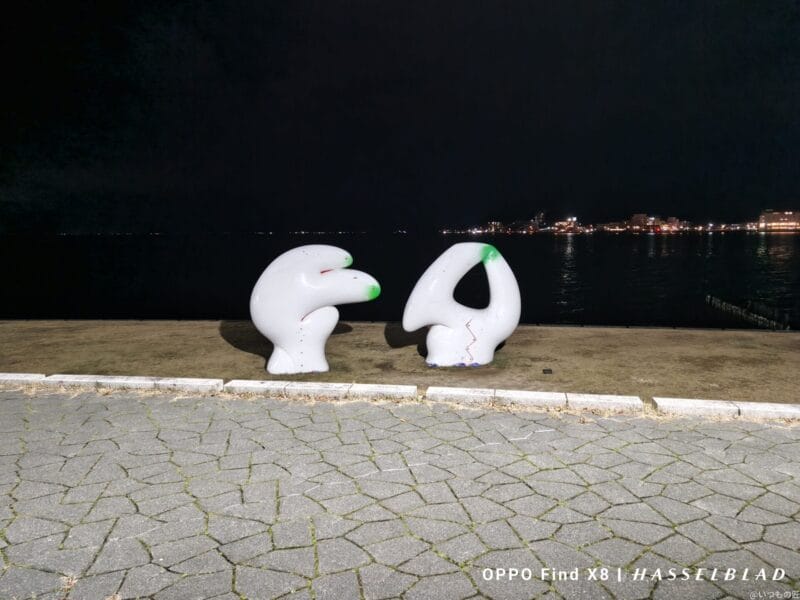 OPPO Find X8 カメラ
OPPO Find X8でズーム撮影した夜景写真