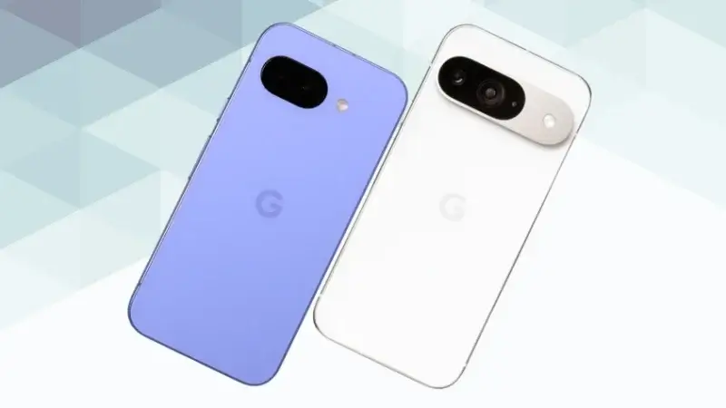 Google Pixel 9aとGoogle Pixel 9の背面デザイン