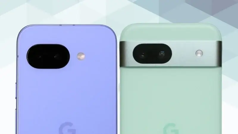 Google Pixel 9aとGoogle Pixel 8aのカメラデザイン